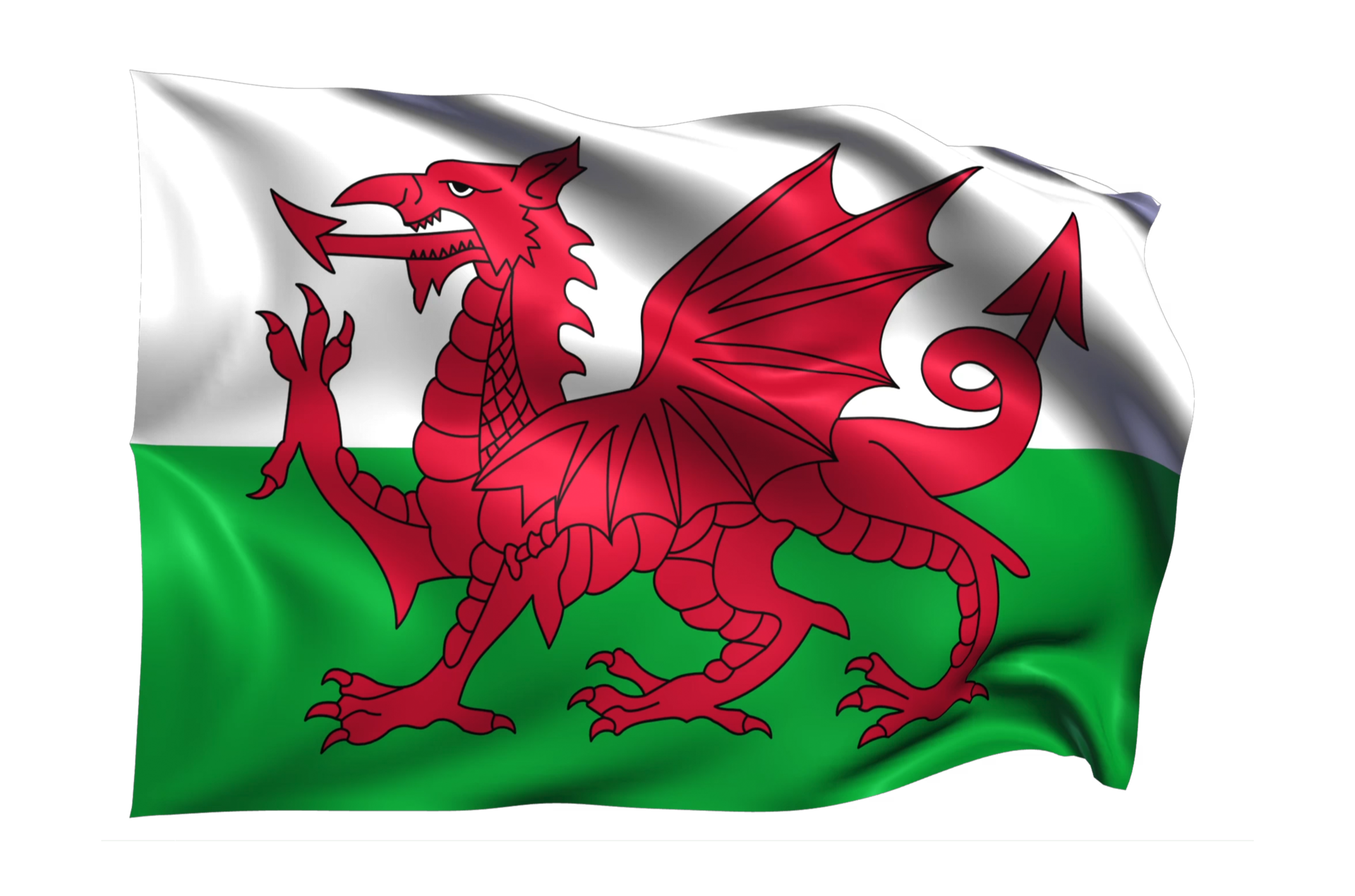 wales waving flag